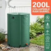 200L Rain Water Tank Storage Container Foldable Portable Rainwater Collection Harvesting Watering System Collapsible Barrel Catcher Bucket Spigot Kit