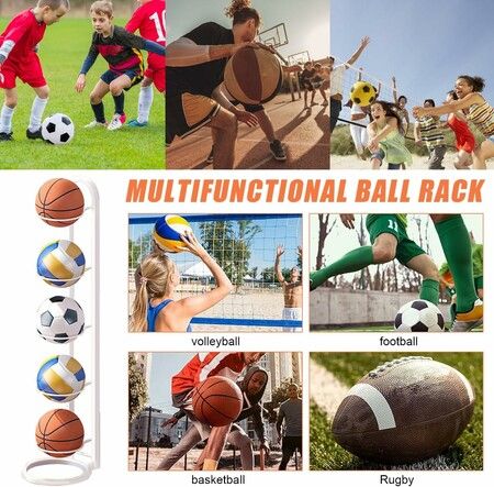 Ball Storage Rack, 5 Tier Cube Ball Storage Holder