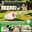 Large Dog Ball Launcher Thrower Auto Tennis Fetch Toy Interactive Automatic Throwing Machine Remote Adjustable Distance Outdoor Pet Play with 3 Balls