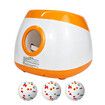 Large Dog Ball Launcher Thrower Auto Tennis Fetch Toy Interactive Automatic Throwing Machine Remote Adjustable Distance Outdoor Pet Play with 3 Balls
