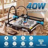 Laser Engraver Cutter Engraving Cutting Machine 5.5W Wood Acrylic Paper Leather Etcher Marking Etching Tool High Precision Portable Desktop DIY Craft