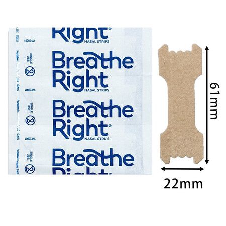 61x22mm 50pcs Anti Snoring Nasal Strips PE Transparent Better Breath Nose Strips for Sleep Day  Night Congestion Relief