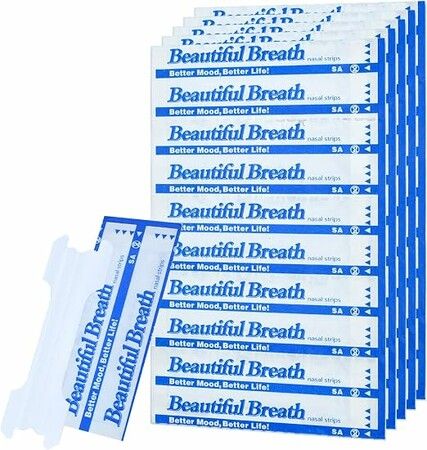 66x19mm 50pcs Anti Snoring Nasal Strips PE Transparent Better Breath Nose Strips for Sleep Day  Night Congestion Relief