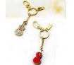 16G Shiny Crystal Diamond Guitar USB Flash Drive Gold