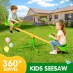 Kids Seesaw 360 Degree Rotating Outdoor Garden Swivel Teeter Totter Indoor Sport Gym Spinning Playground Toys Equipment Sit and Spin Activity Play Set