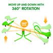 Kids Seesaw 360 Degree Rotating Outdoor Garden Swivel Teeter Totter Indoor Sport Gym Spinning Playground Toys Equipment Sit and Spin Activity Play Set