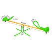 Kids Seesaw 360 Degree Rotating Outdoor Garden Swivel Teeter Totter Indoor Sport Gym Spinning Playground Toys Equipment Sit and Spin Activity Play Set