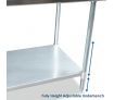 Kitchen Prep Table Cater Work Bench Table Stainless Steel W/Adjustable Feet 1524mmx762mm