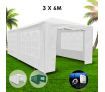3x6m White Walled Waterproof Outdoor Gazebo