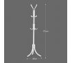 12 Hook Tree Style Coat Hat Bag Clothes Rack-White