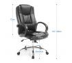 Deluxe PU Leather Office Computer Chair Tile Adjustable Home Chair