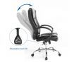 Deluxe PU Leather Office Computer Chair Lumbar Support Home Gaming Chair