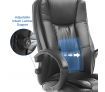 Deluxe PU Leather Office Computer Chair Lumbar Support Home Gaming Chair
