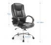 Deluxe PU Leather Office Computer Chair Lumbar Support Home Gaming Chair