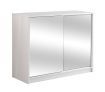 25 Pair Mirrored Sliding Door Shoe Cabinet