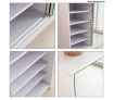 25 Pair Mirrored Sliding Door Shoe Cabinet
