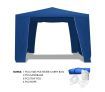 3x3m Blue Walled Waterproof Outdoor Gazebo