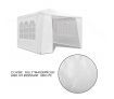 3x3m White Walled Waterproof Outdoor Gazebo