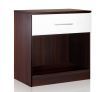 Single Drawer Bedside Table Cubby Night Stand