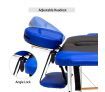 75 CM Black and Blue Aluminum Massage AND Therapy Bed
