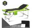 80 CM Black and Green Aluminum Massage Table for Beauty Treatments