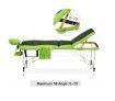 80 CM Black and Green Aluminum Massage Table for Beauty Treatments