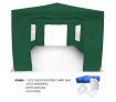 3x6m Green Walled Waterproof Outdoor Gazebo