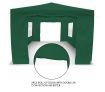 3x6m Green Walled Waterproof Outdoor Gazebo