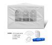 3x9m White Walled Waterproof Outdoor Gazebo