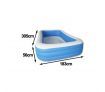 BESTWAY Blue Rectangular Large Inflatable Outdoor Family Pool