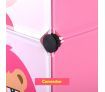Kids DIY 12 Cubes Storage W/ 3 Shoes Rack Bedroom Cabinet Closet Origanizer-Pink
