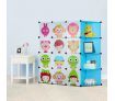 Tupper Cabinet 12 Cubes Kids DIY Storage W/ Corner Cabinet Toys Book shelf - Blue
