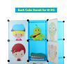 Tupper Cabinet Kids DIY 8 Cubes Storage with Corner Cabinet Closet Organizer -Blue