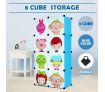 Tupper Cabinet 8 Cubes Kids DIY Storage Cabinet Bookshelf-Blue