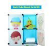 Tupper Cabinet 8 Cubes Kids DIY Storage Cabinet Bookshelf-Blue