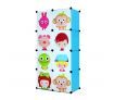 Tupper Cabinet 8 Cubes Kids DIY Storage Cabinet Bookshelf-Blue