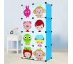 Tupper Cabinet 8 Cubes Kids DIY Storage Cabinet Bookshelf-Blue