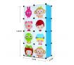 Tupper Cabinet 8 Cubes Kids DIY Storage Cabinet Bookshelf-Blue