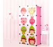 Tupper Cabinet 8 Cubes Kids DIY Storage Cabinet Bookshelf-Pink