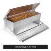 Auto Chicken Feeder Poultry Chook DIY Automatic Treadle Rat Proof Aluminium
