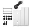 XL 2-Way Lockable Dog Cat Pet Door Safe Brushy Flap Locking Magnetic Black
