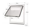 XL 2-Way Lockable Dog Cat Pet Door Safe Brushy Flap Locking Magnetic White