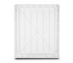 XL 2-Way Lockable Dog Cat Pet Door Safe Brushy Flap Locking Magnetic White