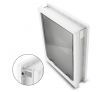 XL 2-Way Lockable Dog Cat Pet Door Safe Brushy Flap Locking Magnetic White
