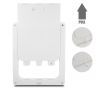 Large 2 Way Lockable Pet Dog Cat Brushy Flap Door-White