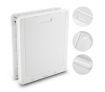 Large 2 Way Lockable Pet Dog Cat Brushy Flap Door-White