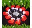 10 LED Home Christmas Stocking Party Light Decor Red