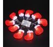 10 LED Home Christmas Stocking Party Light Decor Red