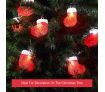 10 LED Home Christmas Stocking Party Light Decor Red