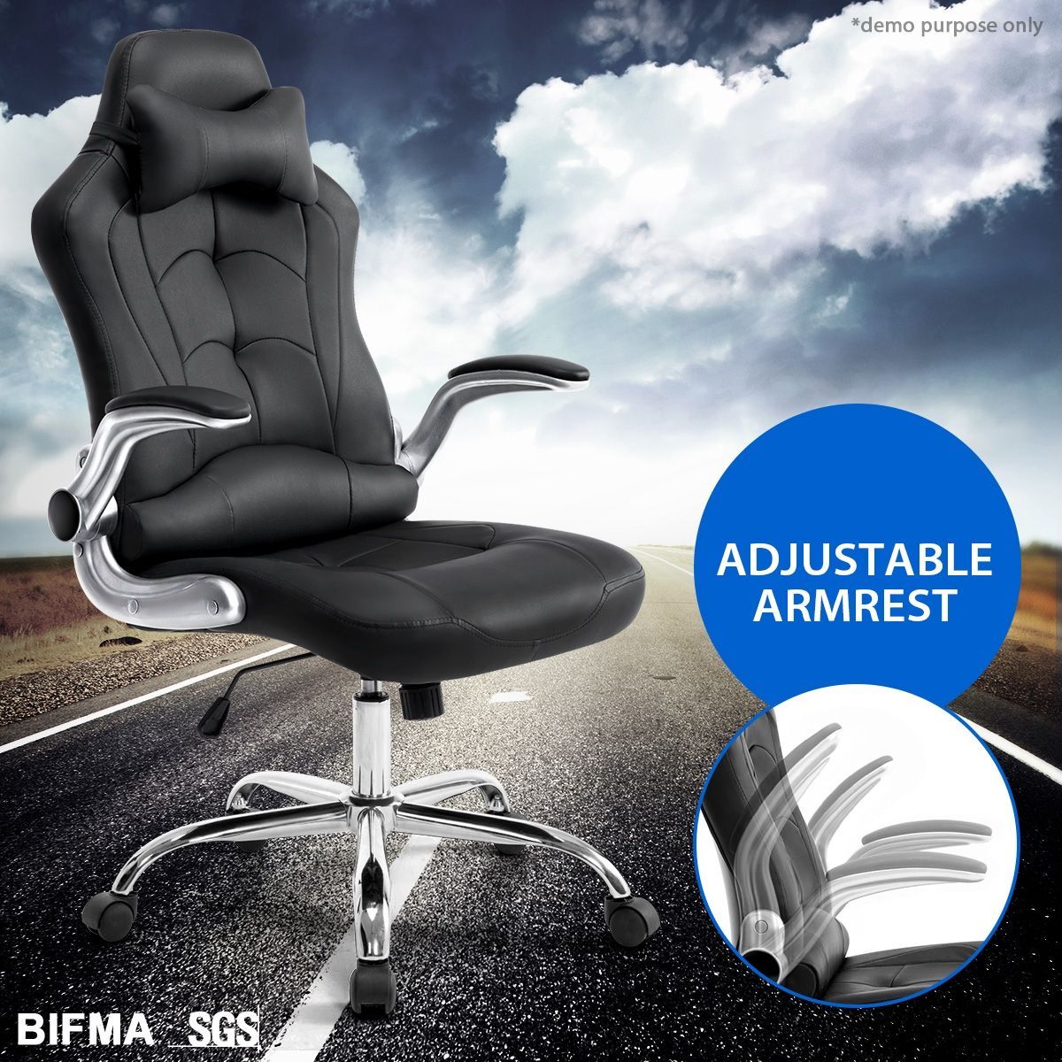 Black High Back Gaming and Office Computer Chair